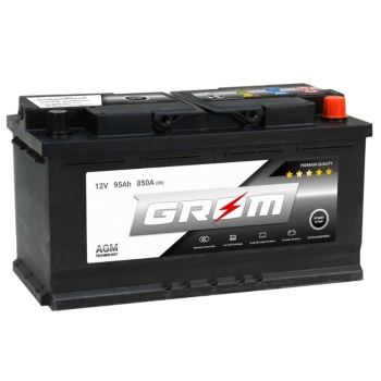 Ogłoszenie - Akumulator GROM AGM START&STOP 95Ah 850A Prawy Plus