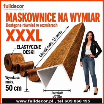 Ogłoszenie - Imitacja drewna na wymiar - Belki rustykalne, Maskownica styropianowa, Lamele sufitowe, Deska elewacyjna