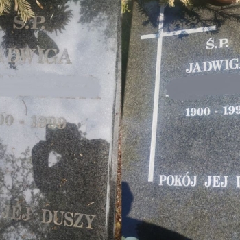 Ogłoszenie - Odnowa liter na nagrobku, pomniku, renowacja, tel. 504-746-203, Cmentarz Wrocław - Wrocław