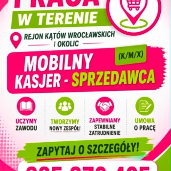Ogłoszenie - Mobilny Kasjer - Sprzedawca (k/m/x)