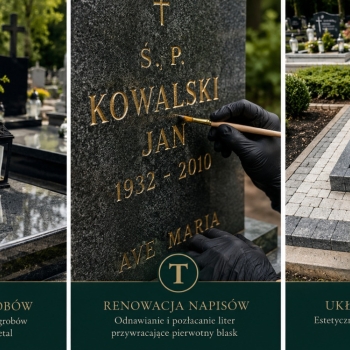 Ogłoszenie - Cmentarz grabiszyński odnowa napisów, liter, cennik, tel. 504-746-203,  Wrocław, malowanie liter - Wrocław