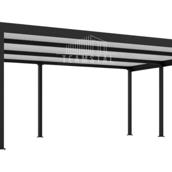 Ogłoszenie - CarPort PREMIUM - wiata samochodowa 7x5 - antracyt TS1109 - Legnica - 16 200,00 zł