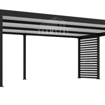 Ogłoszenie - CarPort PREMIUM - wiata samochodowa 7x5 - antracyt - dodatkowa zabudowa TS1110 - Kłodzko - 20 570,00 zł