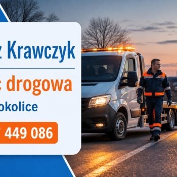 Ogłoszenie - Krawczyk: pomoc drogowa dla Słupska, Lęborka i Sierakowic - Zachodniopomorskie