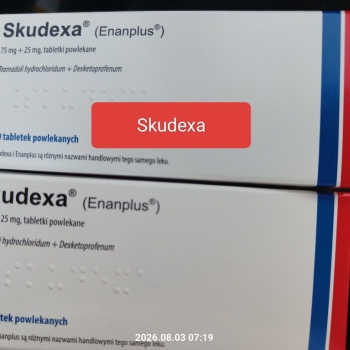 Ogłoszenie - Bez recepty - Na receptę -Skudexa  75MG - dwie firmy