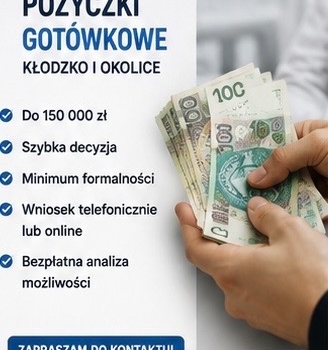 Ogłoszenie - Pożyczki gotówkowe - Kłodzko