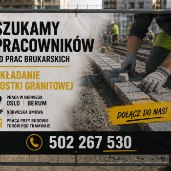 Ogłoszenie - praca Norwegia, oslo. Brukarz / Pracownik robót ziemnych (m/k), bez języka, od zaraz - Norwegia - 120,00 zł