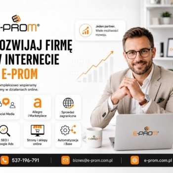 Ogłoszenie - Kompleksowe wsparcie firm w działaniach online, Marketing i reklama, Obsługa SM, Allegro, Ebay, Amazon, Kampanie AD, SEO