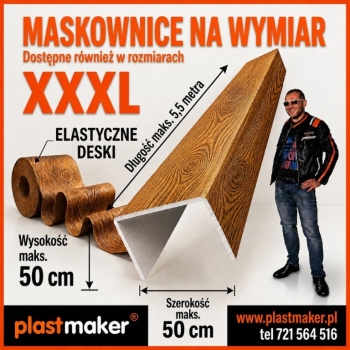 Ogłoszenie - Belki drewnopodobne Plastmaker - dekoracja z charakterem
