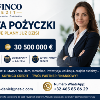 Ogłoszenie - Rozwijaj swoje projekty dzięki naszym usługom kredytowym - Lidzbark Warmiński - 5 000,00 zł