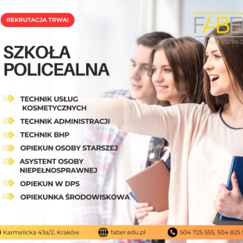 Ogłoszenie - Faber CK Kraków – rekrutacja do szkoły policealnej trwa - Kraków