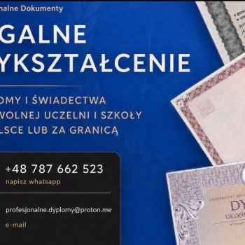 Ogłoszenie - Dyplom BEZ ZALICZEK Matura Świadectwo Tylko tu uczciwa oferta dyplom inżyniera - Pomorskie - 1 800,00 zł