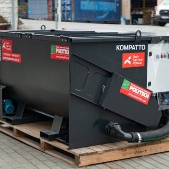 Ogłoszenie - Mieszarka Kompatto przeznaczona do produkcji lekkich zapraw, pianobetonów i styrobetonów POLYTECH.