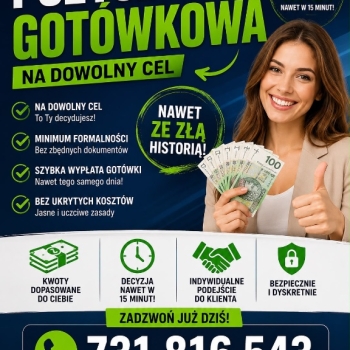 Ogłoszenie - Pożyczka gotówkowa