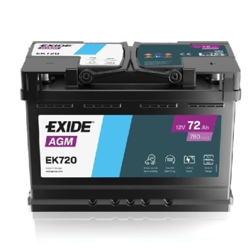 Ogłoszenie - Akumulator EXIDE AGM START&STOP EK720 72Ah 760A EN - Ostrowiec Świętokrzyski - 689,00 zł