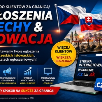 Ogłoszenie - Publikacja ogłoszeń zagranicznych Czechy i Słowacja