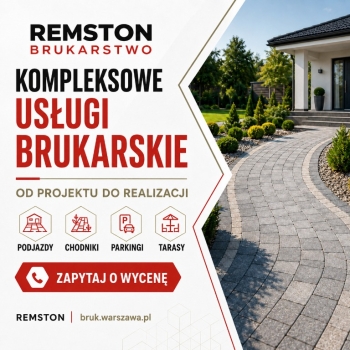 Ogłoszenie - Remston - od projektu po gotową nawierzchnię: pełna oferta usług brukarskich w Warszawie