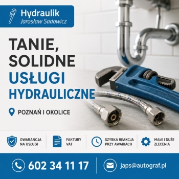 Ogłoszenie - Hydraulik Poznań: szybka pomoc 24/7 - Wielkopolskie