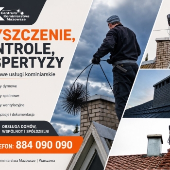 Ogłoszenie - Zakład Kominiarski Rafał Strzeszewski - czyszczenie przewodów kominowych Warszawa - Mazowieckie
