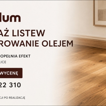 Ogłoszenie - Solum - cyklinowanie bezpyłowe, szpachlowanie i olejowanie
