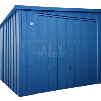 Ogłoszenie - Garaż blaszany 4x8 m - brama uchylna - antracyt - blacha na rąbek - dach spad w bok TS1329 - Zielona Góra - PLN 12,990.00