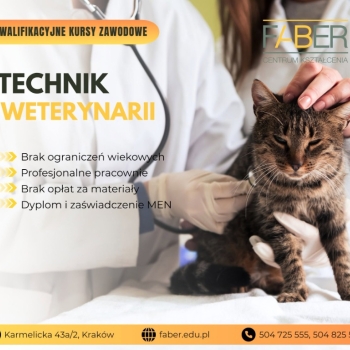 Ogłoszenie - Technik Weterynarii – kurs z dyplomem w Krakowie