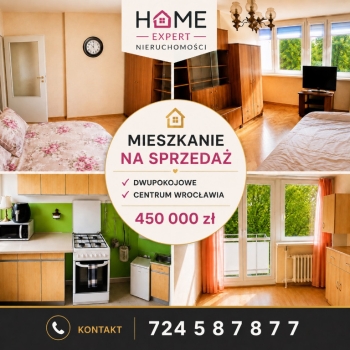 Ogłoszenie - 2pok, 40met, okolice Czarnieckiego LOGGIA/PIWNICA (Wrocław) - Wrocław - 450 000,00 zł