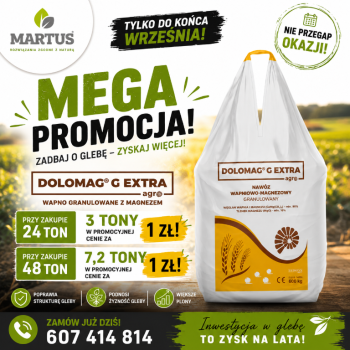 Ogłoszenie - DOLOMAG G Extra nawóz wapniowo-magnezowy - Ostrołęka - 470,00 zł