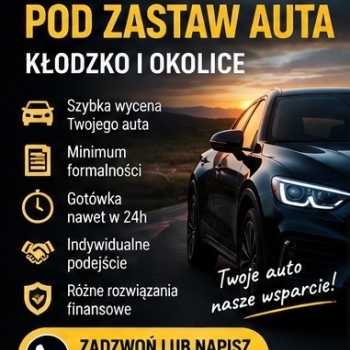 Ogłoszenie - Gotówka pod zastaw auta – sprawdź dostępne możliwości