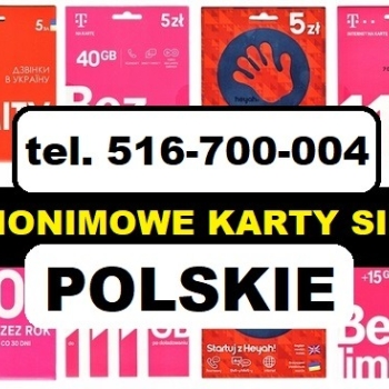 Ogłoszenie - Aktywne karty SIM zarejestrowana karta prepaid polskie SIM działające eSIM Szczecin - Szczecin