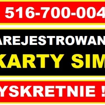 Ogłoszenie - Zarejestrowane karty SIM polskie startery eSIM prepaid zdalna rejestracja darmowy Internet - Wrocław - 50,00 zł