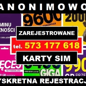 Ogłoszenie - ZAREJESTROWANE KARTY SIM polskie startery telefoniczne prapaid Orange Plus Play T-mobile czeskie SIM - Zagranica