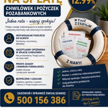 Ogłoszenie - Spłać swoje chwilówki - Białystok