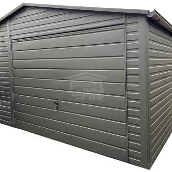 Ogłoszenie - Garaż blaszany 5x6m - brama uchylna - okno - drzwi - antracyt - dach dwuspadowy - rynny  GP714 - Ostrów Wielkopolski - 13 270,00 zł