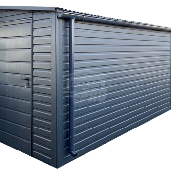 Ogłoszenie - Schowek - domek ogrodowy 2x4 m - drzwi - antracyt - dach spad w bok - rynna GP730 - Włocławek - 6 650,00 zł
