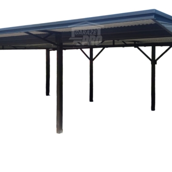 Ogłoszenie - Wiata samochodowa CarPort 8x5 m + wypust dachu 1m - spad w tył - rynny GP721 - Sanok - 17 700,00 zł