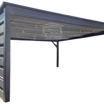 Ogłoszenie - Wiata samochodowa CarPort 5,5x5m - antracyt - dach spad w tył  GP699