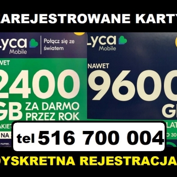 Ogłoszenie - Zarejestrowane karty SIM polskie startery prepaid komórki telefoniczne anonimowe prepaidy Gliwice - Gliwice - 18,97 zł