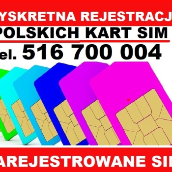 Ogłoszenie - Tychy KARTY SIM ZAREJESTROWANE Aktywne karty polskie startery telefoniczne eSIM Internetowe - Tychy - 5,00 zł