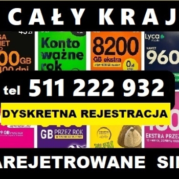 Ogłoszenie - Darmowy Internet na karty SIM zarejestrowane startery telefoniczne prepaid startowe Grudziądz eSIM - Grudziądz - 15,00 zł