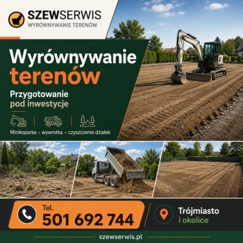 Ogłoszenie - SzewSerwis - od karczowania po wywrotkę i odśnieżanie - Pomorskie