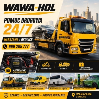 Ogłoszenie - Holowanie i pomoc drogowa - WAWA-HOL - Mazowieckie