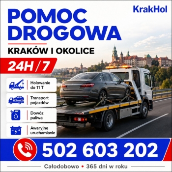 Ogłoszenie - KrakHol: szybka pomoc na drodze w Małopolsce - Małopolskie