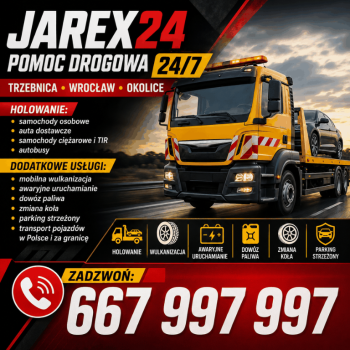Ogłoszenie - JAREX - od transportu po roboty ziemne - Dolnośląskie