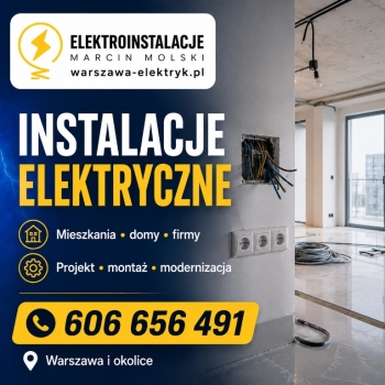 Ogłoszenie - Marcin Molski - doświadczony elektryk z opiniami 4,9 na 5 w Warszawie - Warszawa
