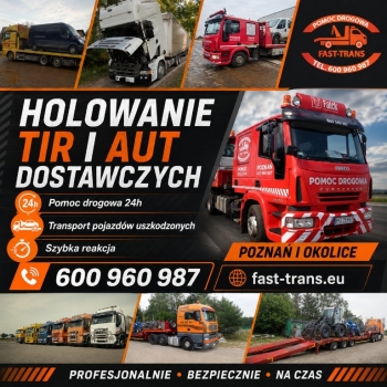 Ogłoszenie - Fast-Trans - pomoc drogowa, warsztat i auta zastępcze w jednym miejscu - Wielkopolskie