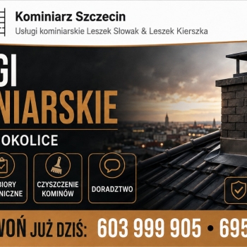 Ogłoszenie - Czyszczenie kominów - Szczecin i okolice - Zachodniopomorskie