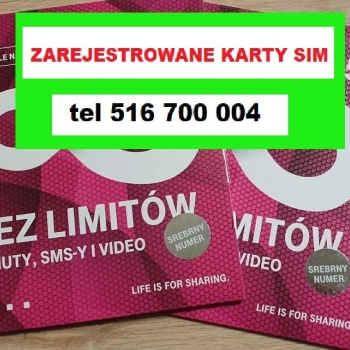 Ogłoszenie - Zarejestrowana karta SIM starter ZDALNE ZAREJESTROWANIE KARTY polskie  anonimowe Białystok - Białystok