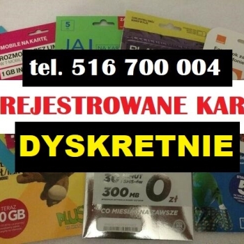 Ogłoszenie - Zdalna rejestracja kart SIM starterów polskich zarejestrowane KARTY SIM Gdynia - Gdynia