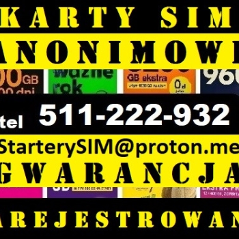 Ogłoszenie - Rzeszów zarejestrowane karty SIM prepaid startery Orange Plus Play czeskie karty SIM zagraniczne - Podkarpackie - 5,00 zł